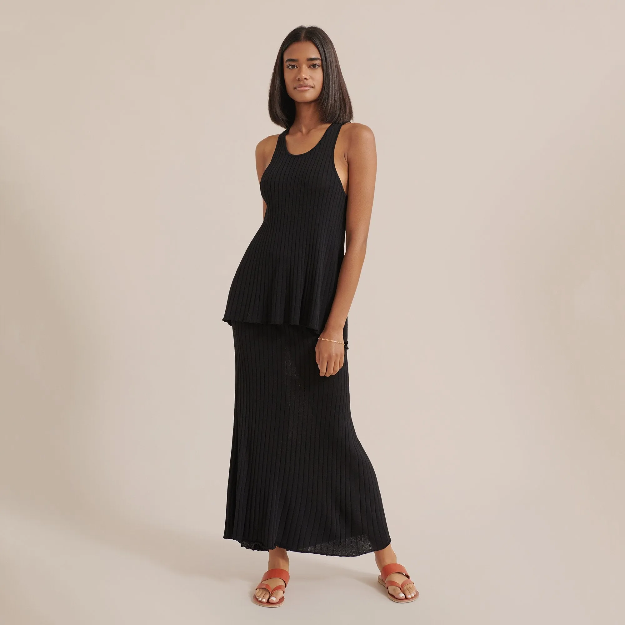 Mary Kate Ribbed Knit Skirt