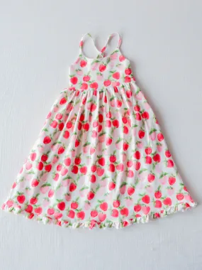 Maxi Play Dress - Watercolor Strawberries