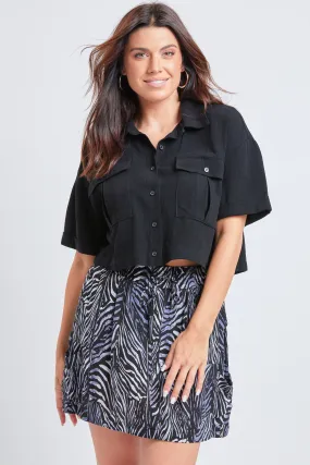 Missy Pull-On Drawstring Porkchop & Cargo Pocket Skort , Pack Of 6