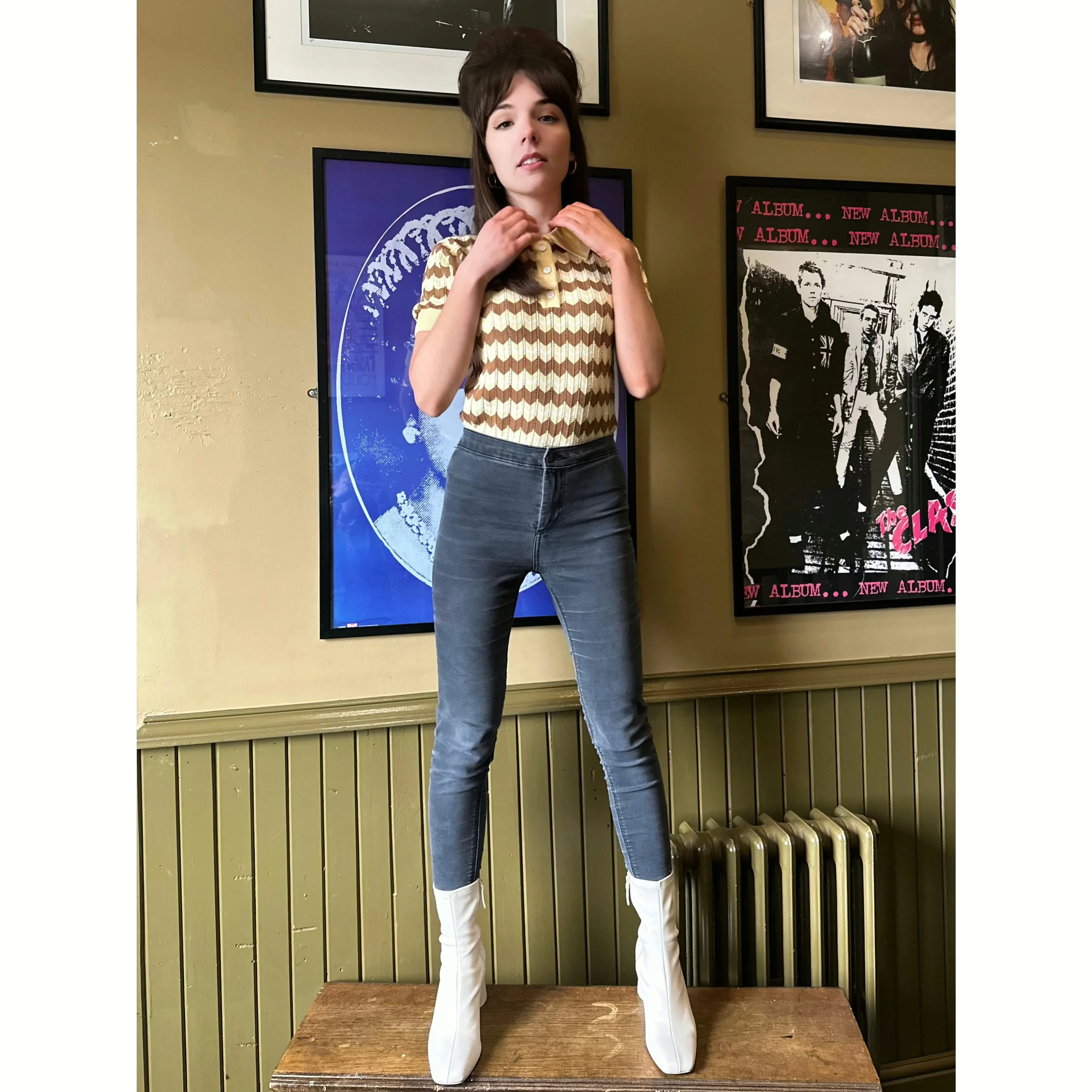 Mr Bridger - Women's Supremely Fine Gauge 'Florence' Butter - Polo Knit