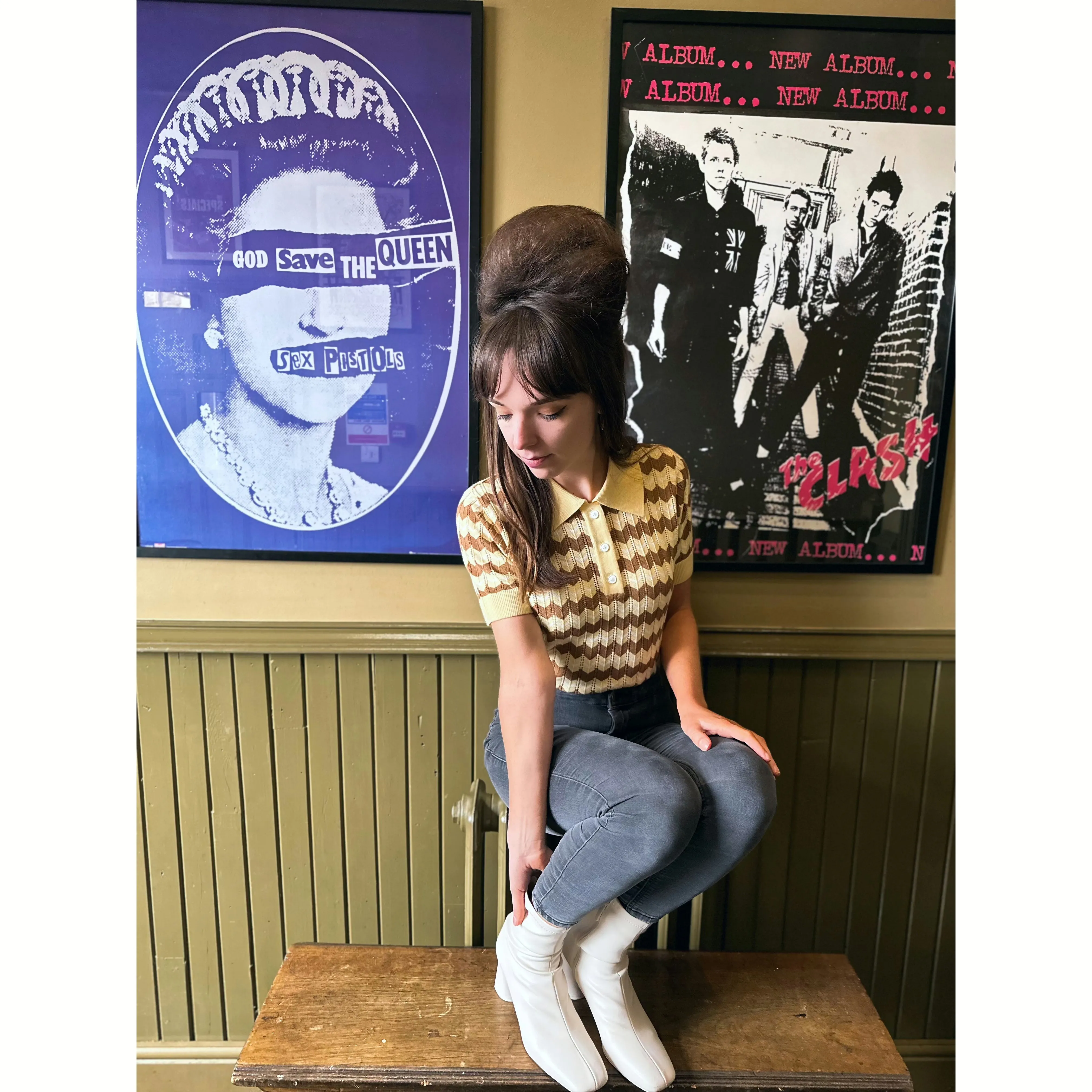 Mr Bridger - Women's Supremely Fine Gauge 'Florence' Butter - Polo Knit