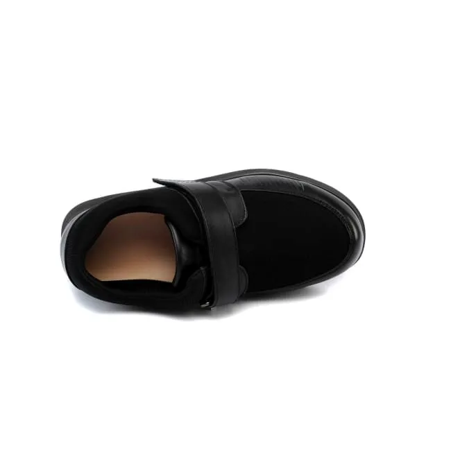 Mt. Emey 628-E Black (10E/14E Width) -  Women's Lycra Casual Shoes