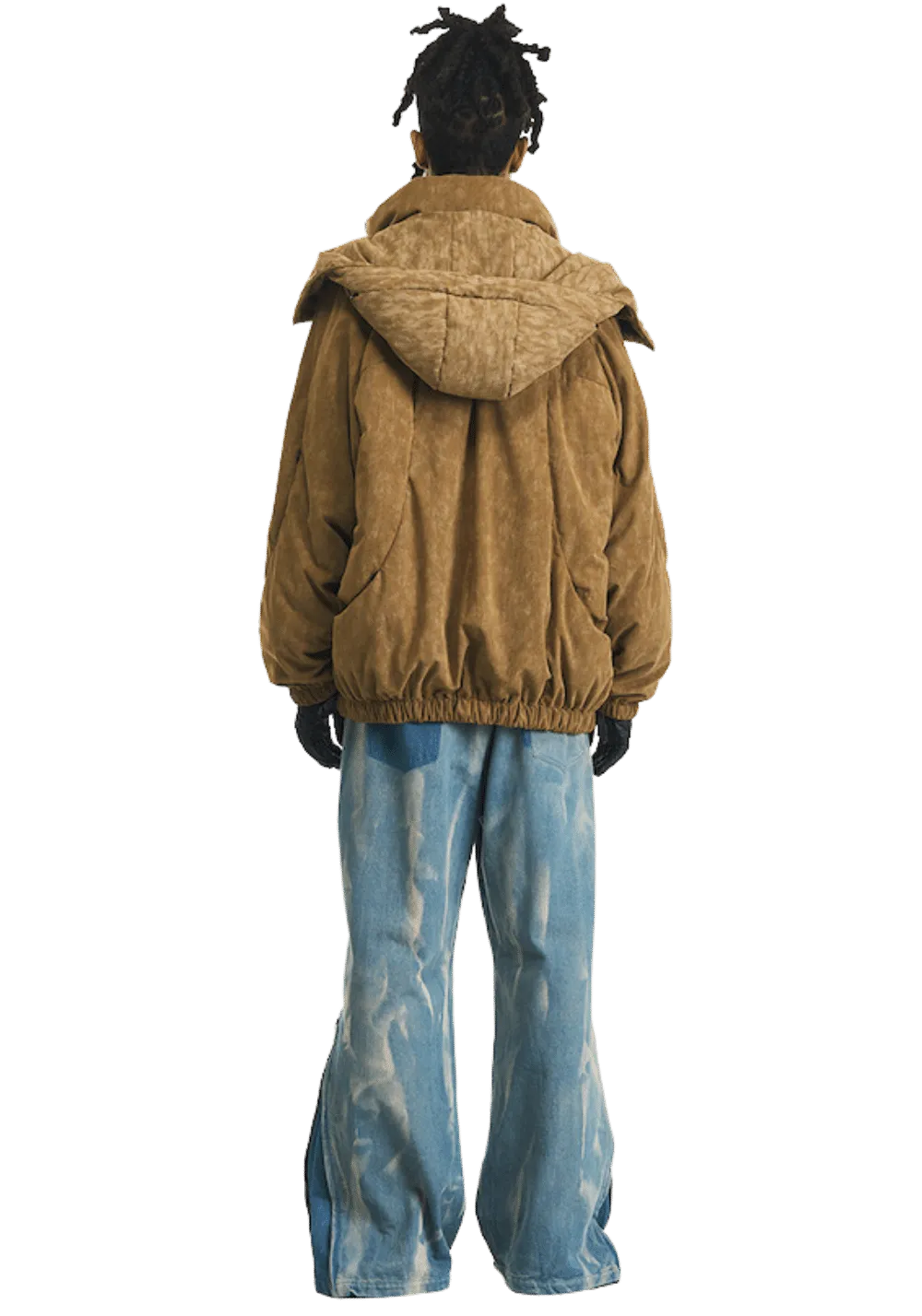 Multi Pocket Hooded High Neck Jacket