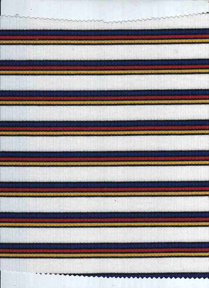 MULTICOLOR YARN DYE 4X2 RIB POLYESTER RAYON SPANDEX N NOV-STP9815