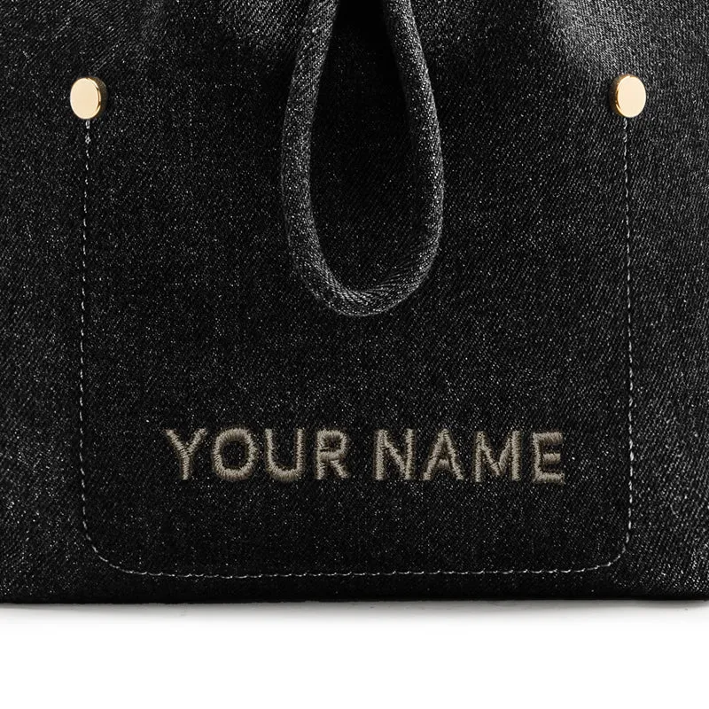 Niko-Niko Bucket Bag Denim - Black