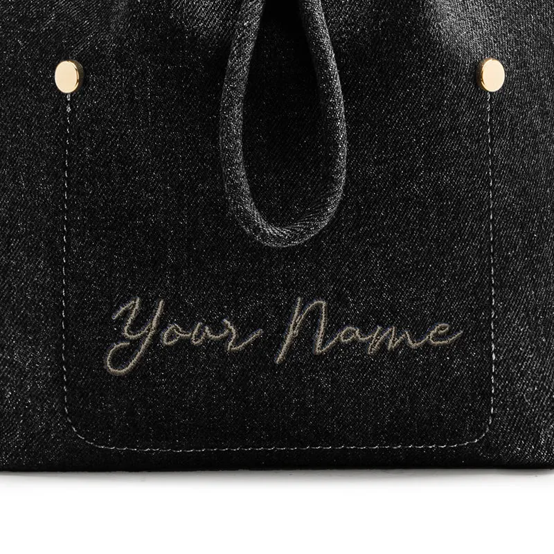 Niko-Niko Bucket Bag Denim - Black
