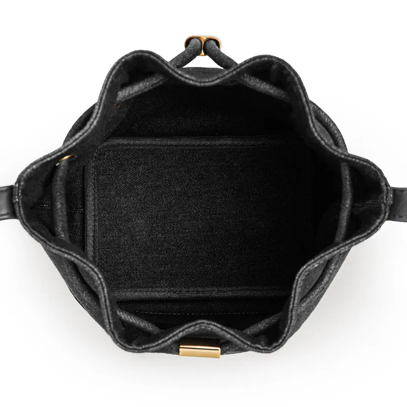 Niko-Niko Bucket Bag Denim - Black