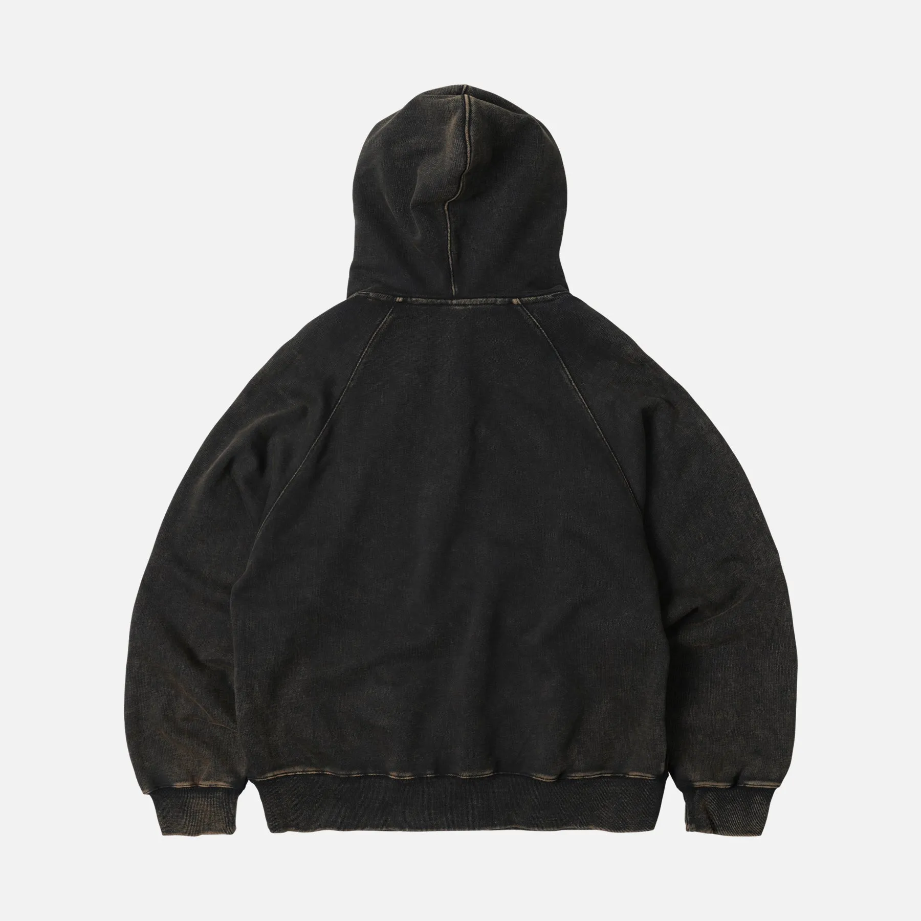 OG VINTAGE DYEING PULLOVER HOODY - BLACK BROWN