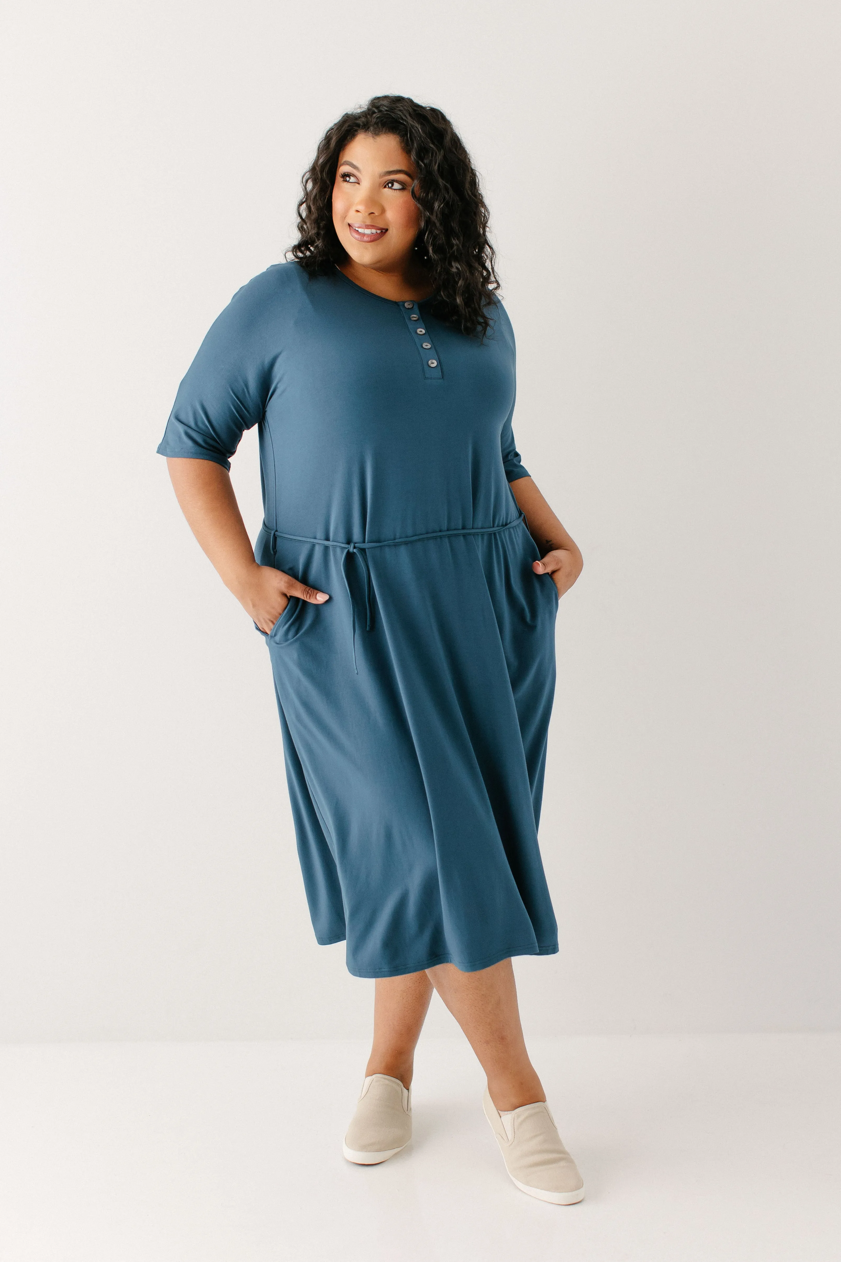 'Rhonda' Nursing Friendly Lounge Dress FINAL SALE