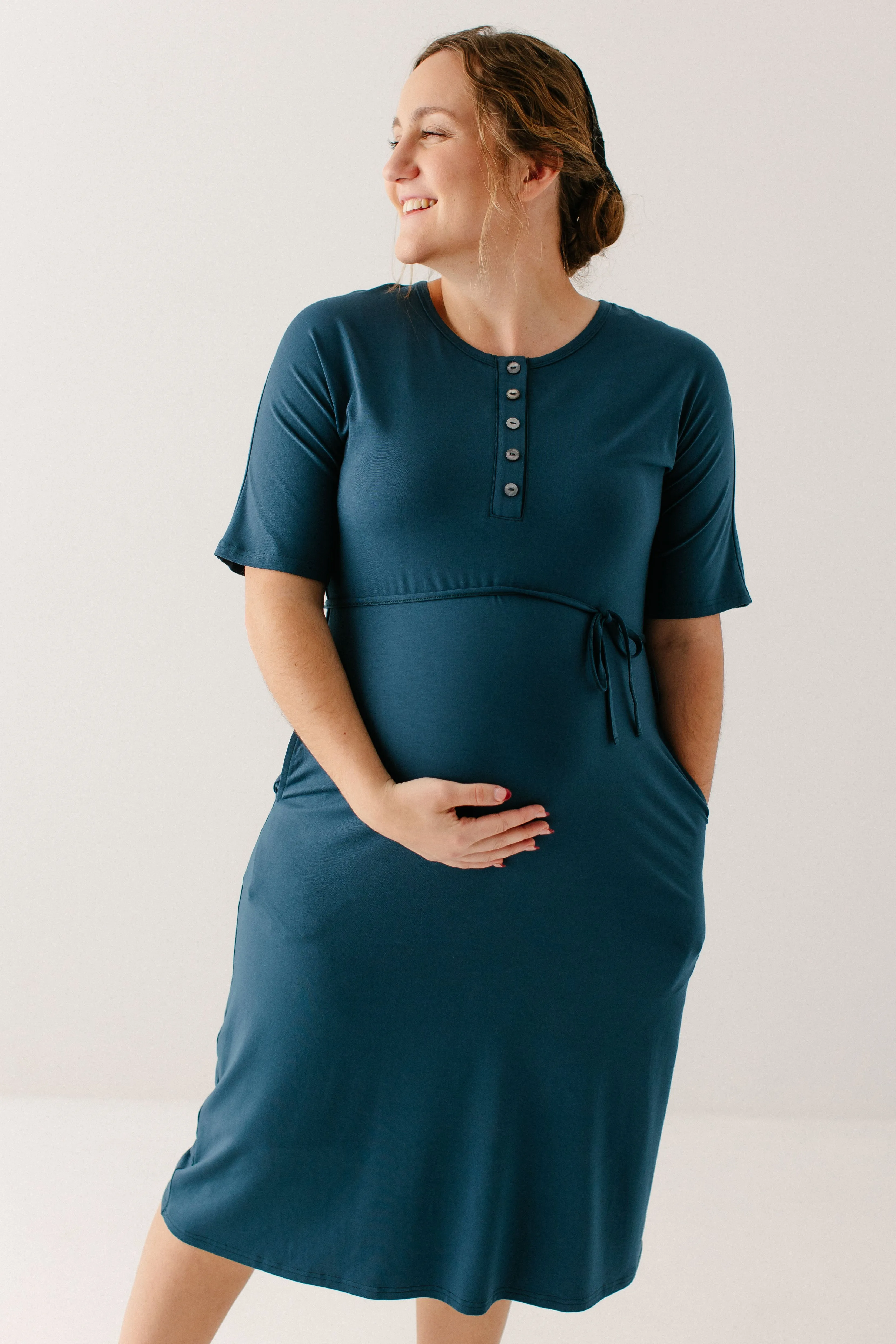 'Rhonda' Nursing Friendly Lounge Dress FINAL SALE