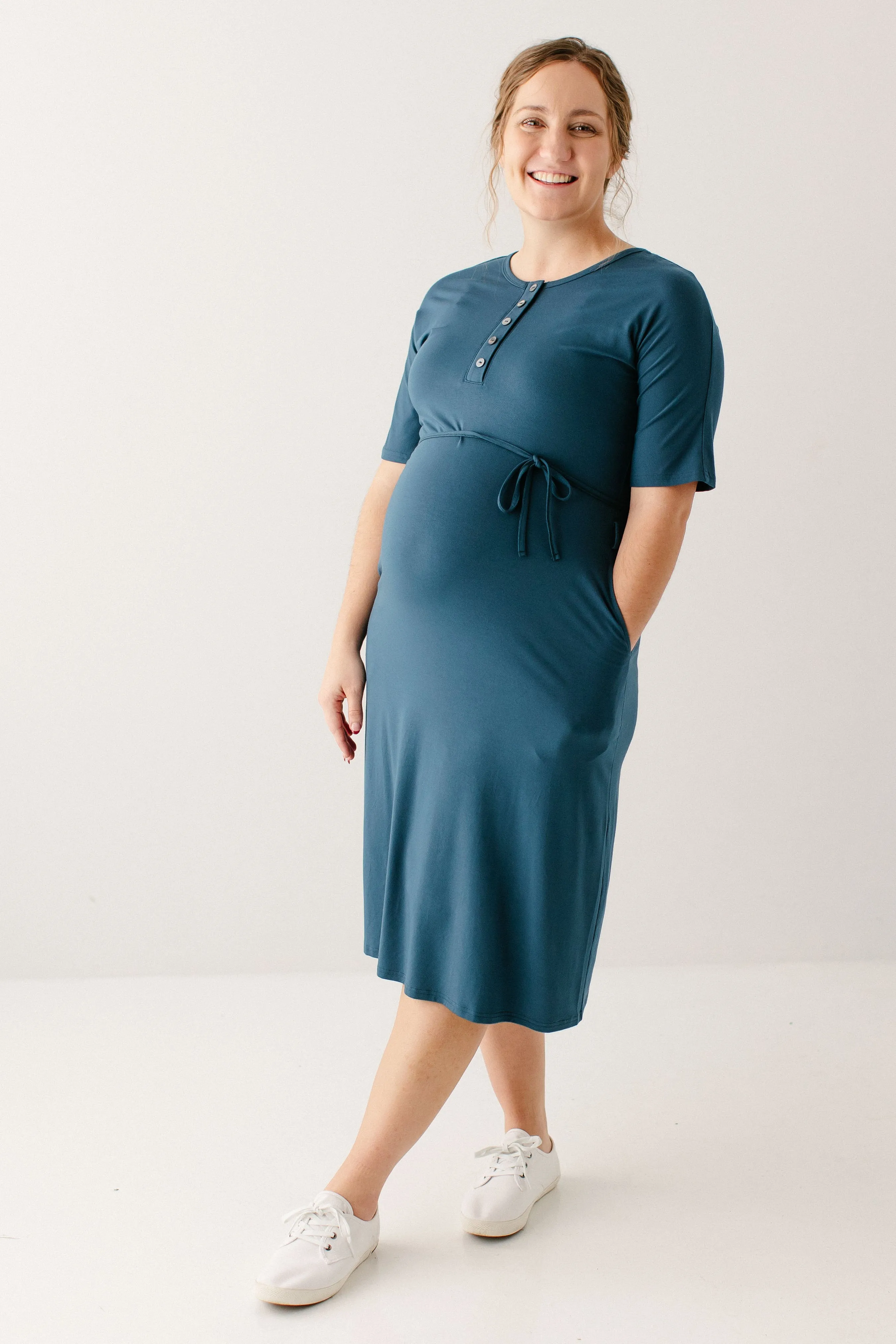 'Rhonda' Nursing Friendly Lounge Dress FINAL SALE