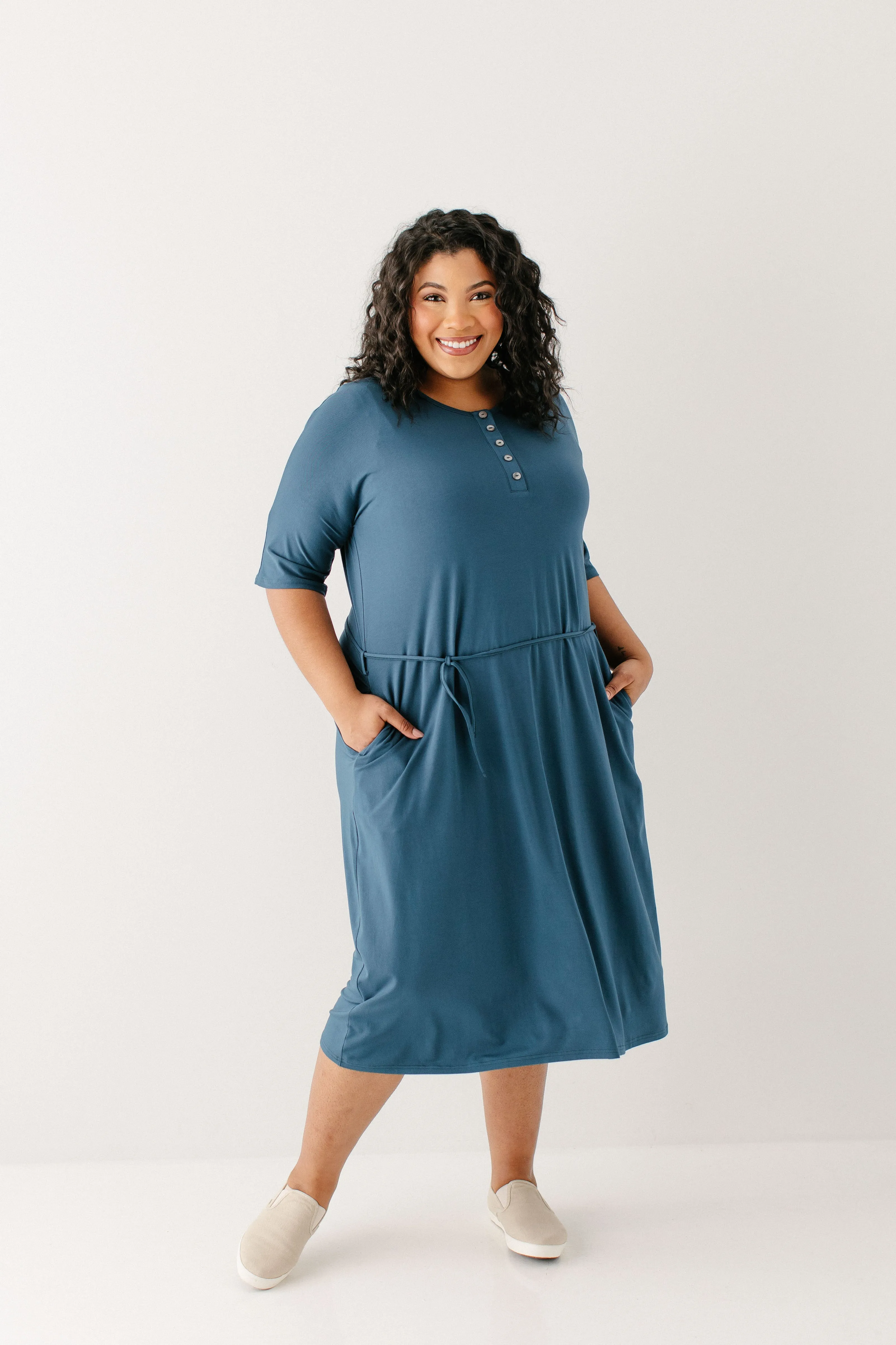 'Rhonda' Nursing Friendly Lounge Dress FINAL SALE