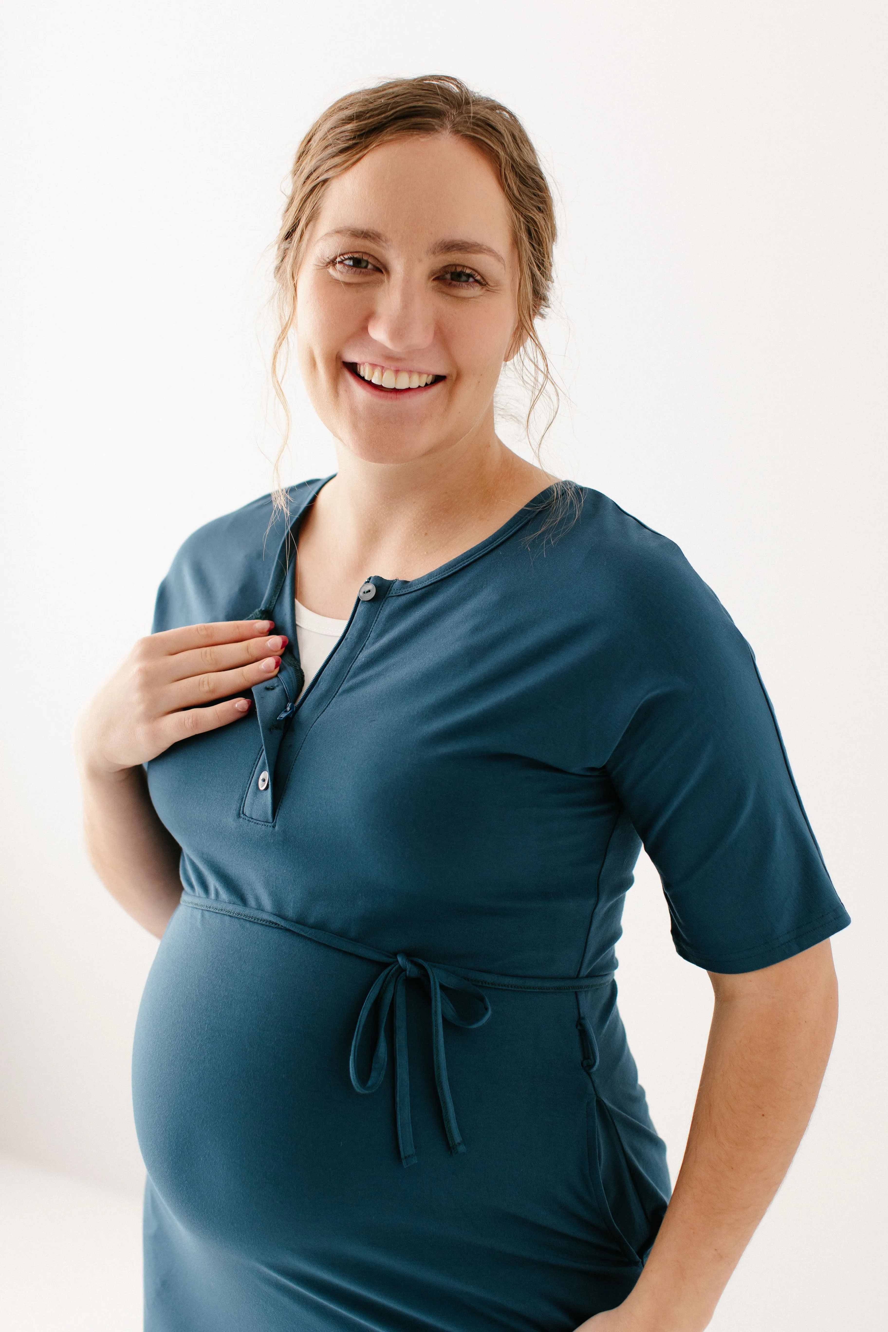 'Rhonda' Nursing Friendly Lounge Dress FINAL SALE