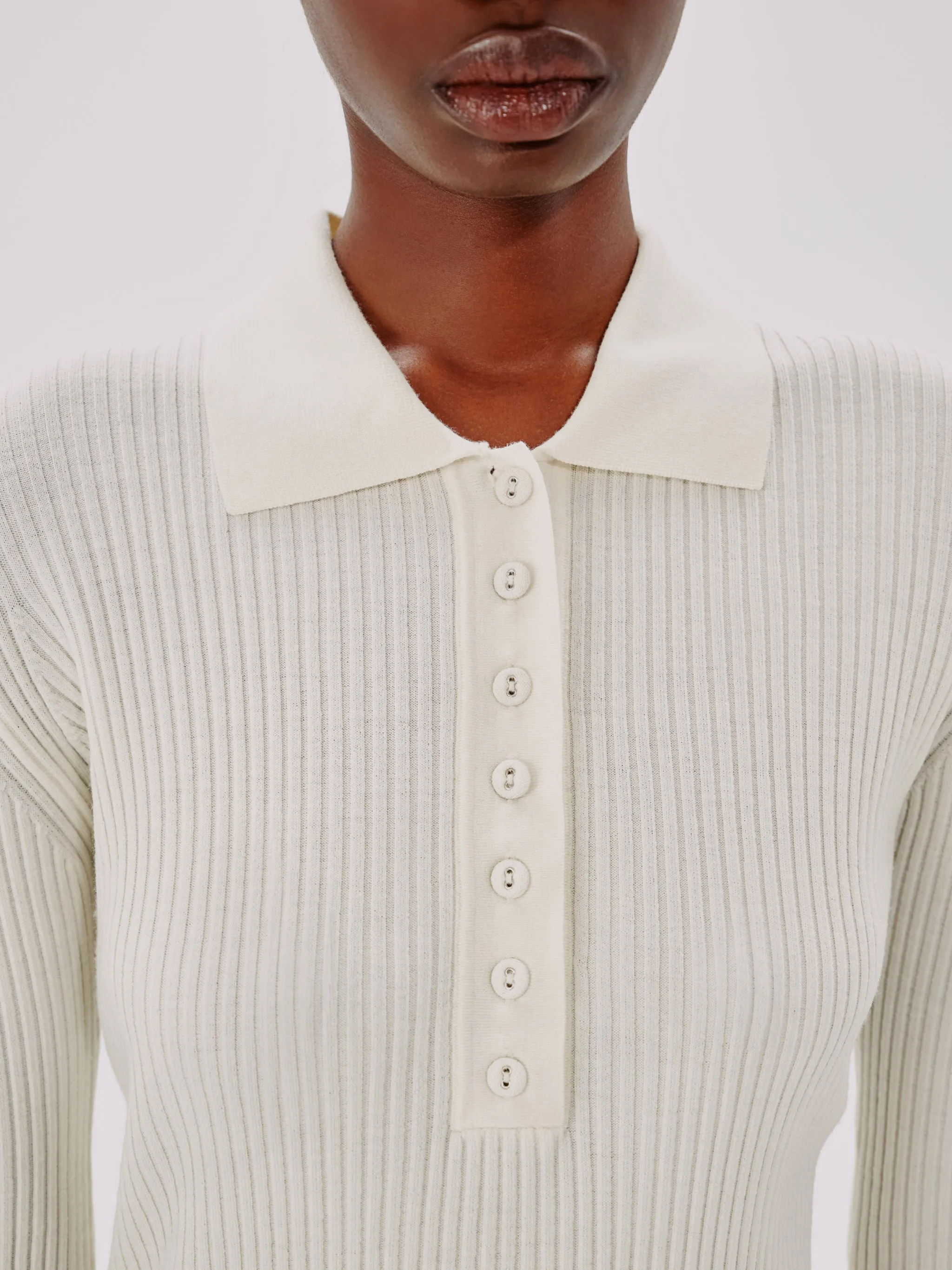 Rib Merino Polo