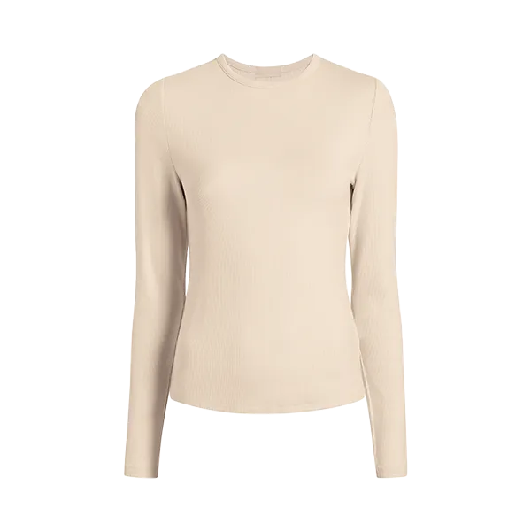 Slinky Rib Shirt | Bone