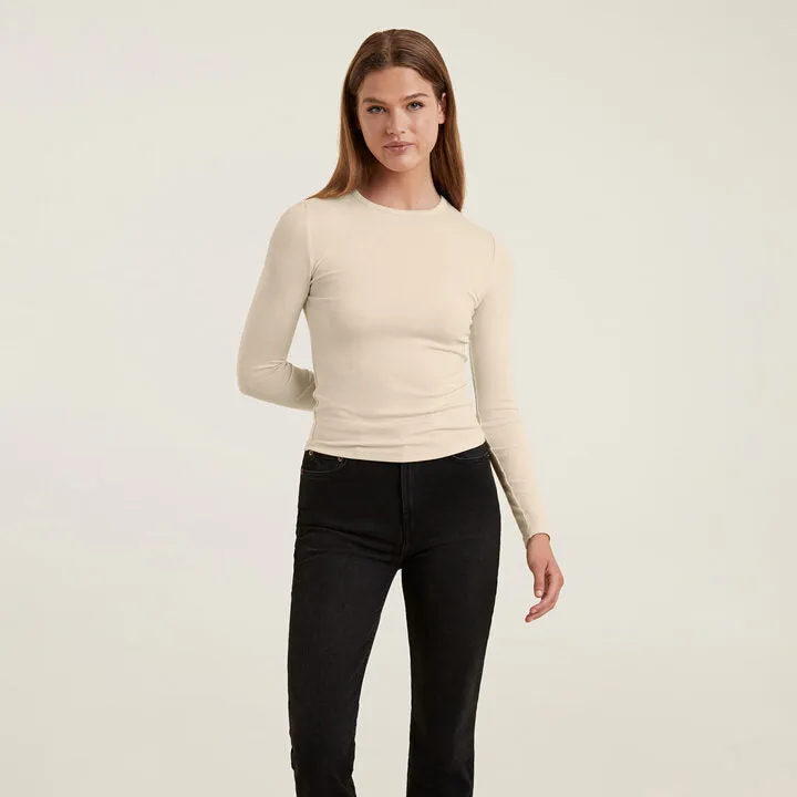 Slinky Rib Shirt | Bone