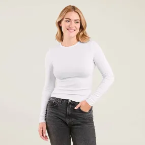 Slinky Rib Shirt | White