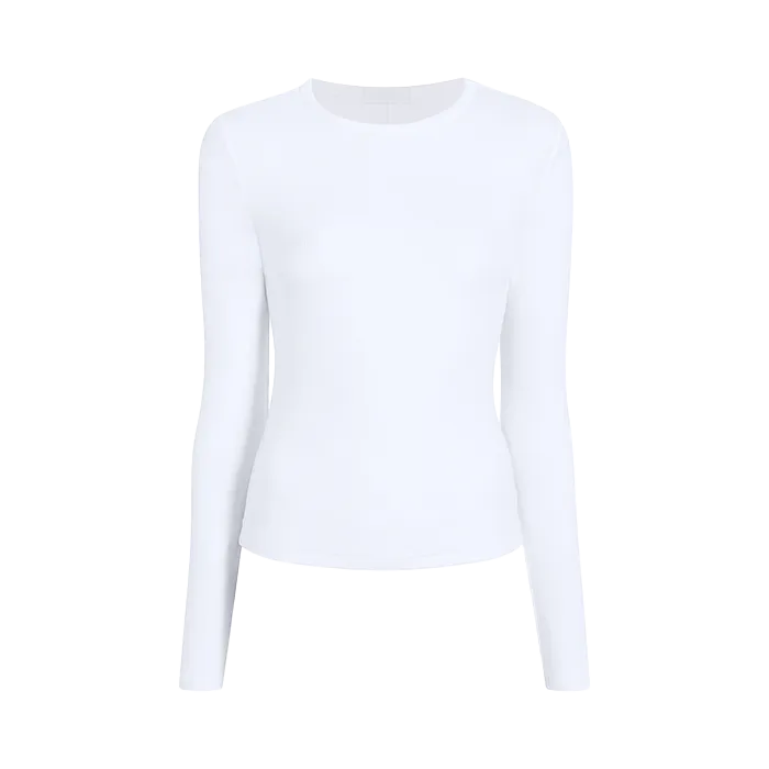 Slinky Rib Shirt | White