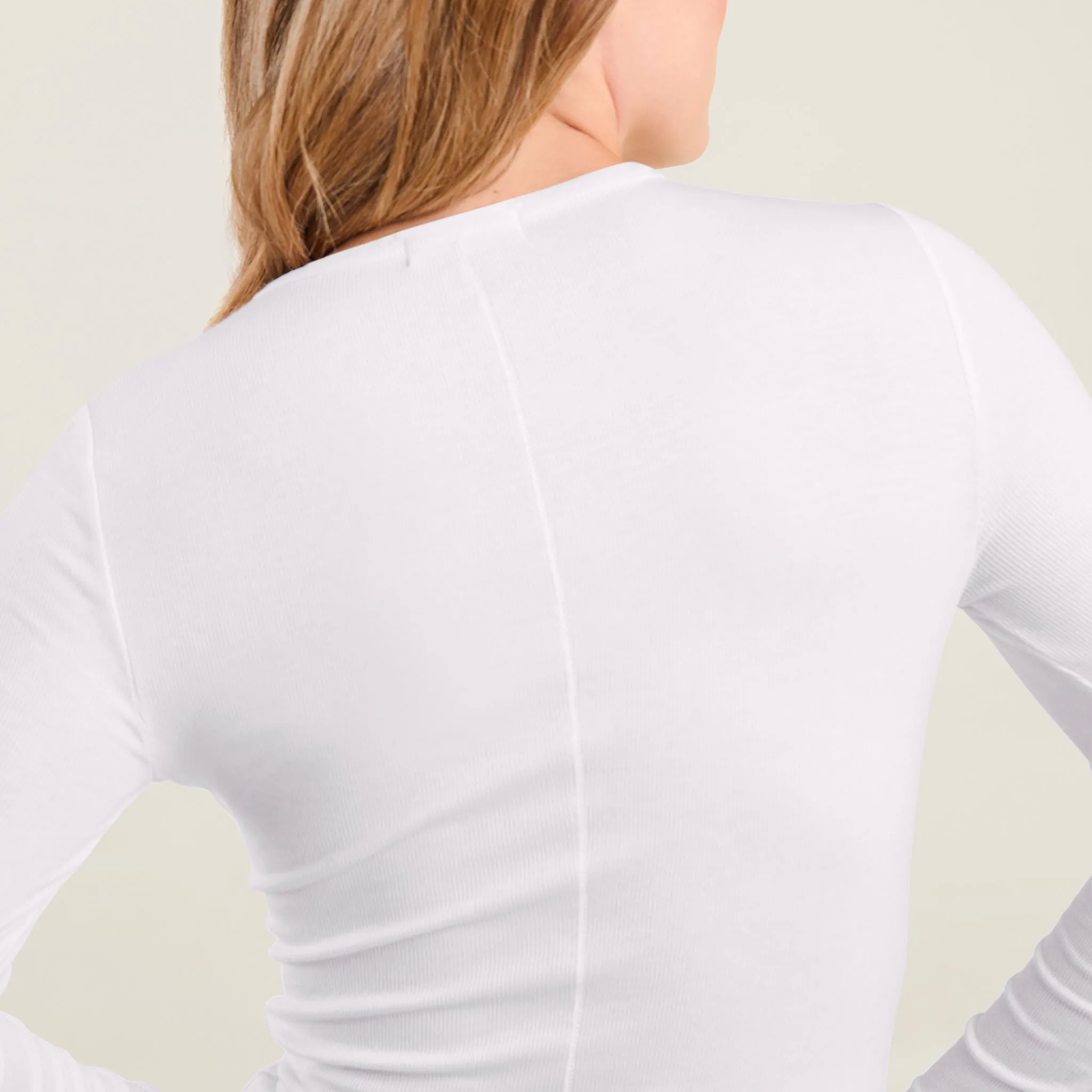 Slinky Rib Shirt | White