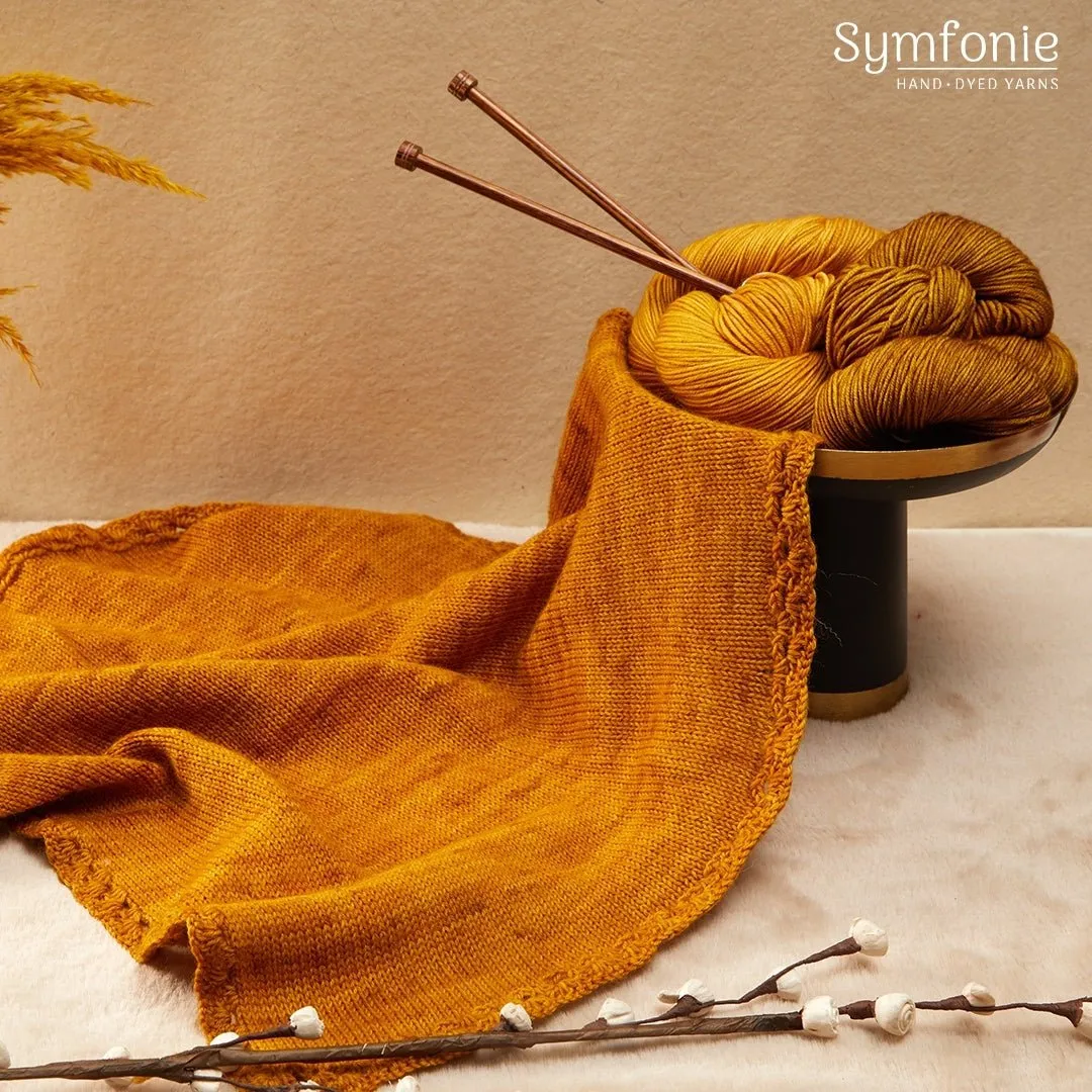 Symfonie Hand Dyed Yarns | VIVA 100% Superwash Merino | SS1039 Turmeric (Semisolid color)