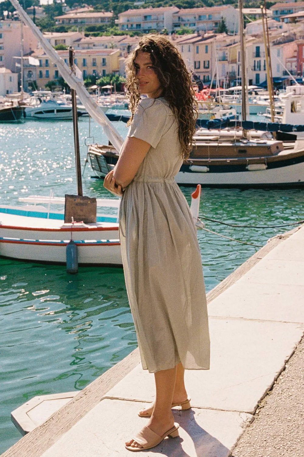 The Dawn Dress Petites | Honeydew Gingham