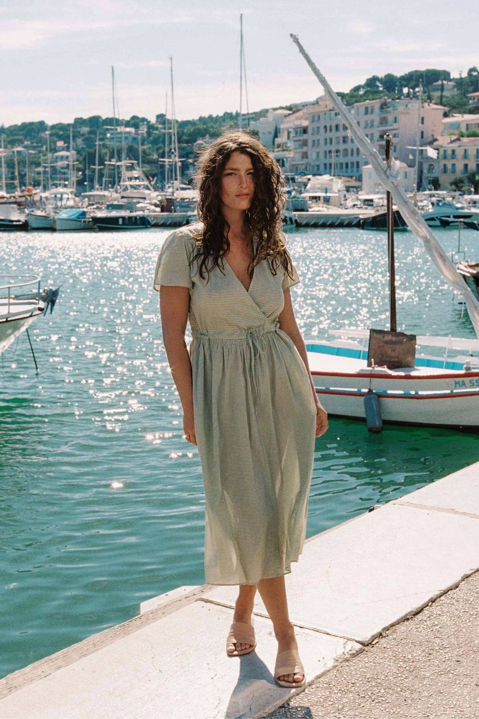 The Dawn Dress Petites | Honeydew Gingham