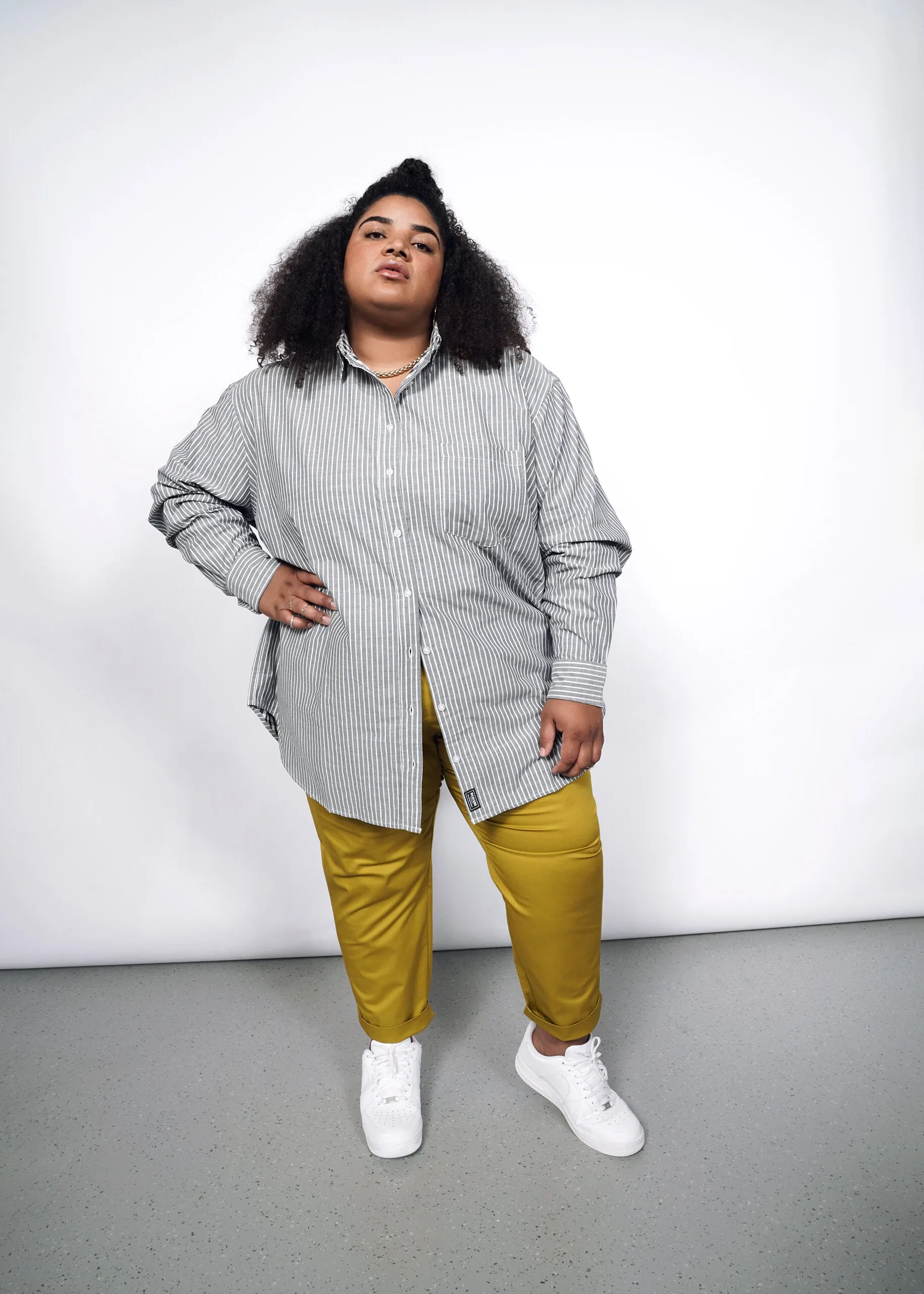 The Essential Long Sleeve Oversized Wrap Button Up