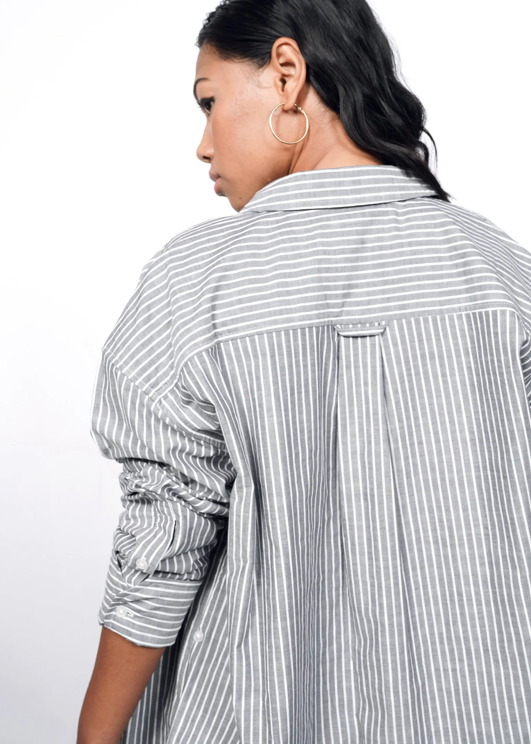 The Essential Long Sleeve Oversized Wrap Button Up