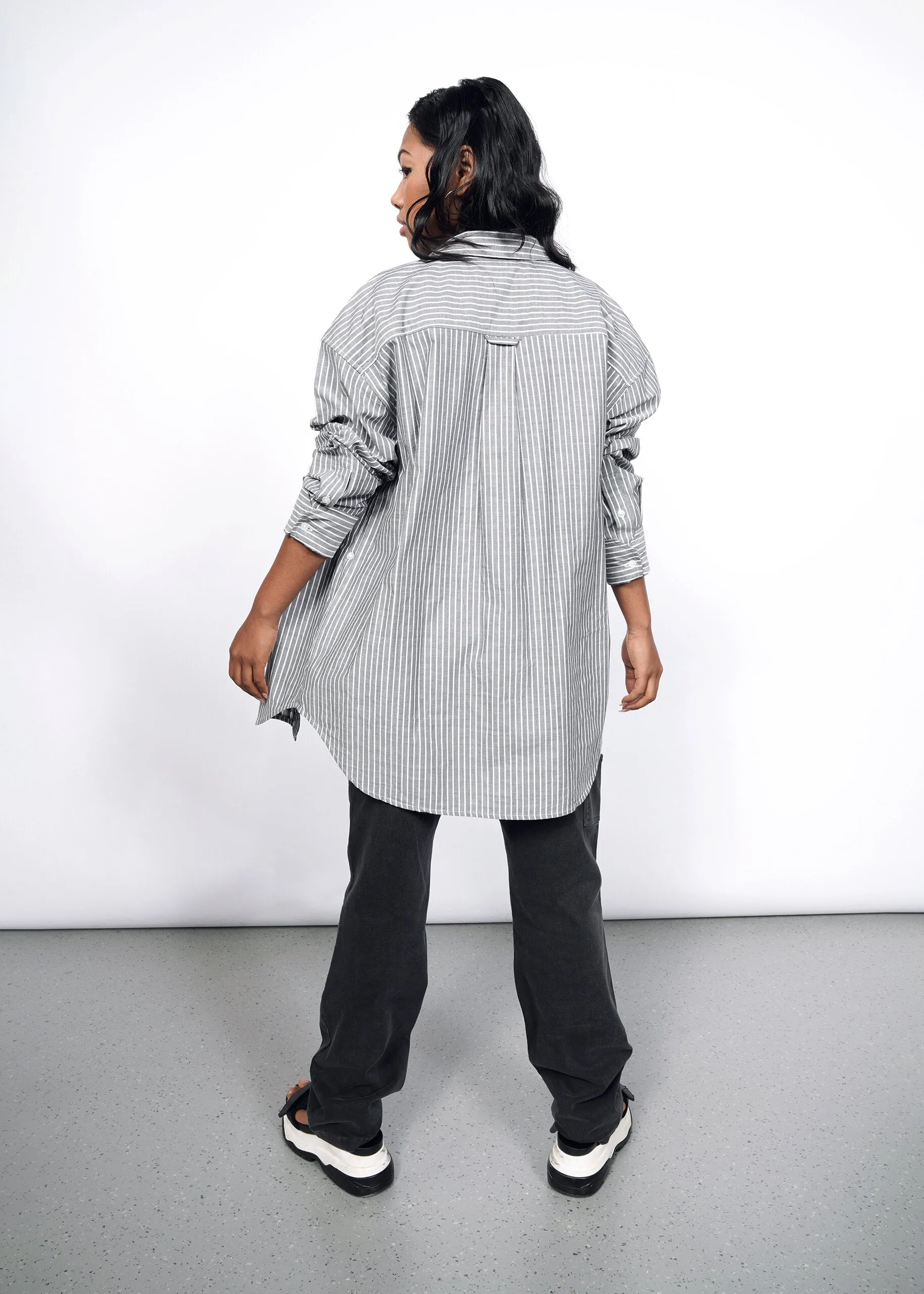 The Essential Long Sleeve Oversized Wrap Button Up
