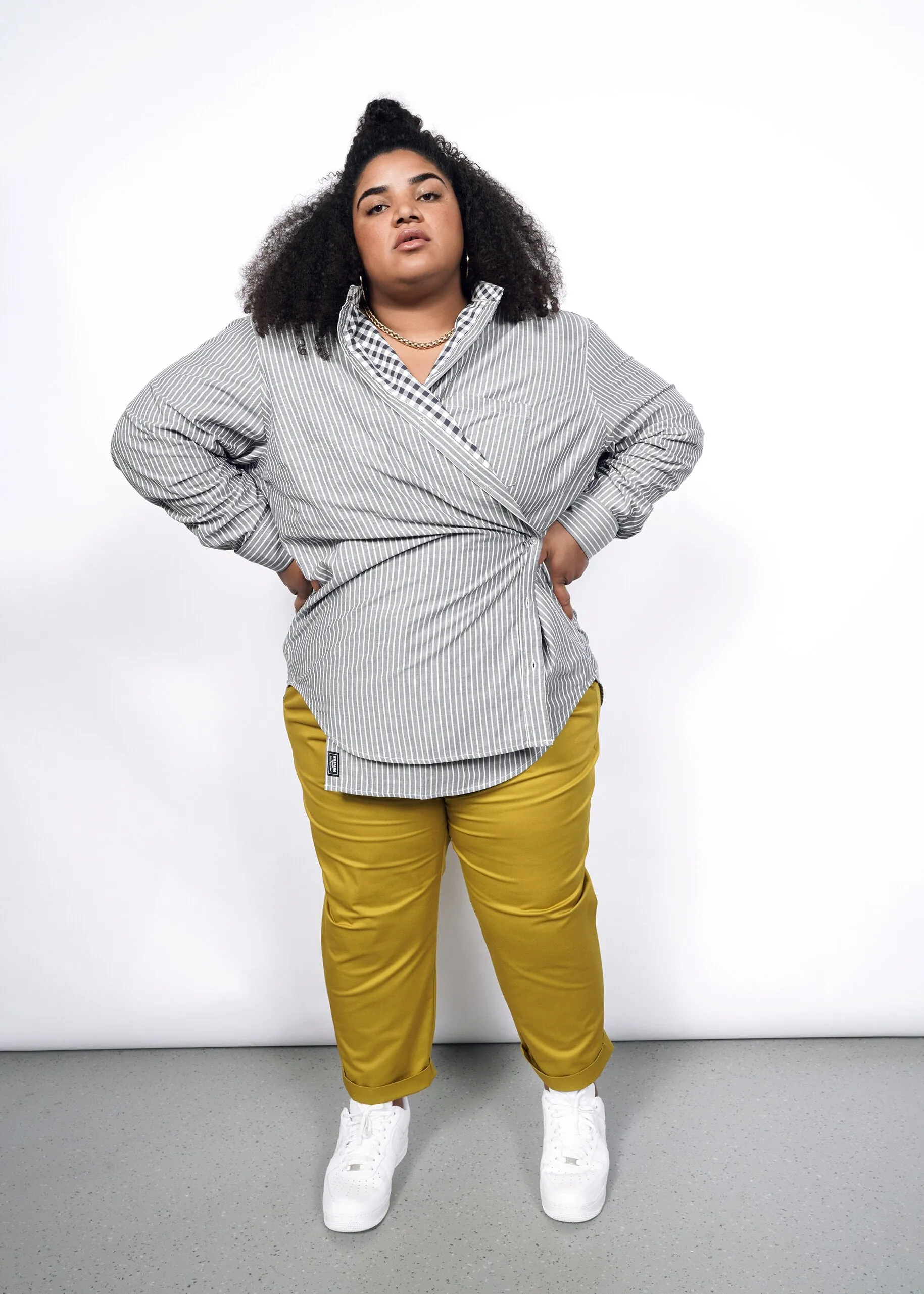 The Essential Long Sleeve Oversized Wrap Button Up