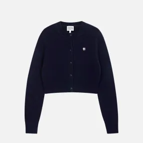 W CIRCLE LOGO MOHAIR CROP CARDIGAN